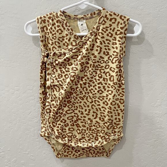 kate quinn Other - NWT Kate Quinn Sleeveless Kimono Bodysuit - Cheetah